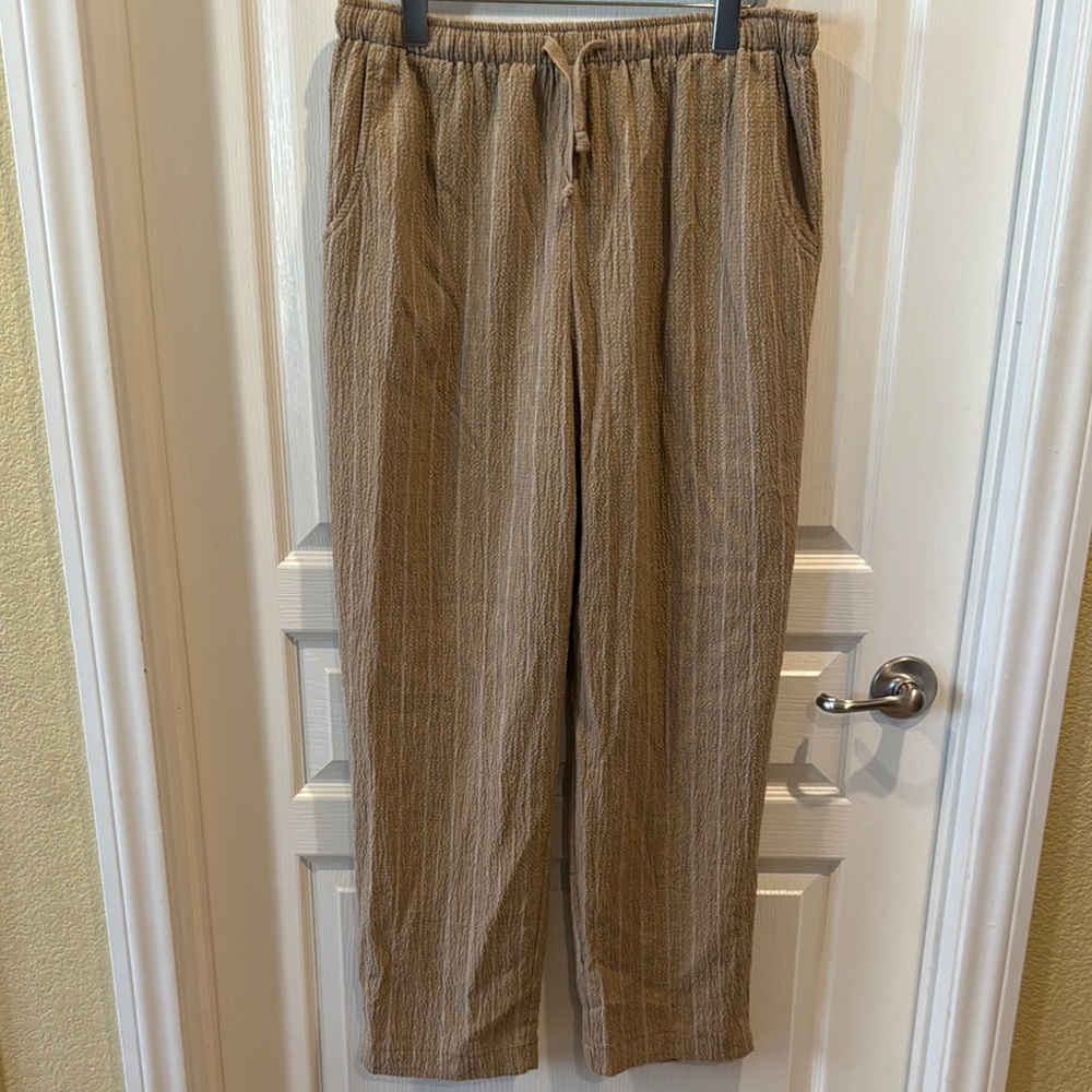 Jones New York Tan Trousers Relaxed Fit